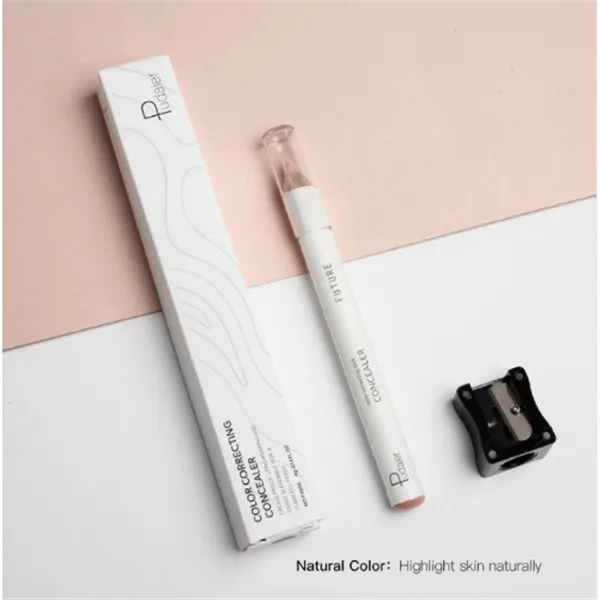 02nature colour Pudaier цвет корректирующий консилер карандаш для лица губ основа для макияжа полное покрытие консилер ручка Длительное Действие темные круги под глазами скрыть - Цвет: 02nature colour
