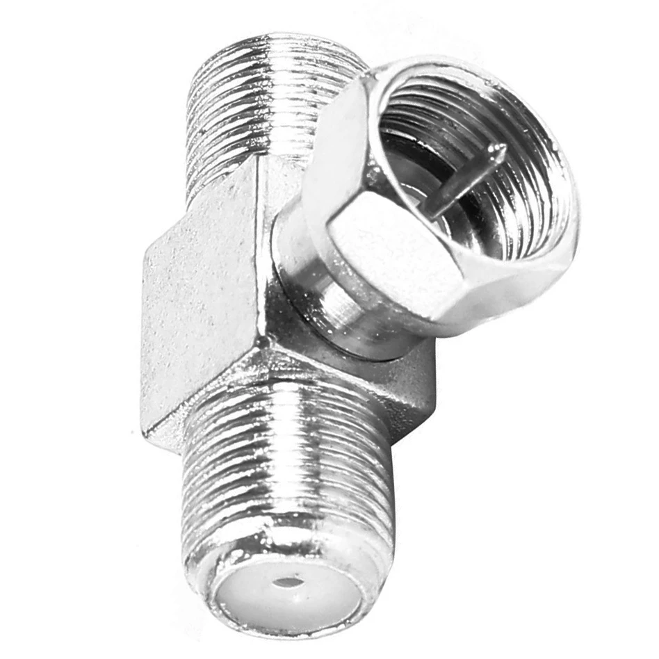 Соединительные адаптеры папа Мама с двумя гнездами типа F для антенных