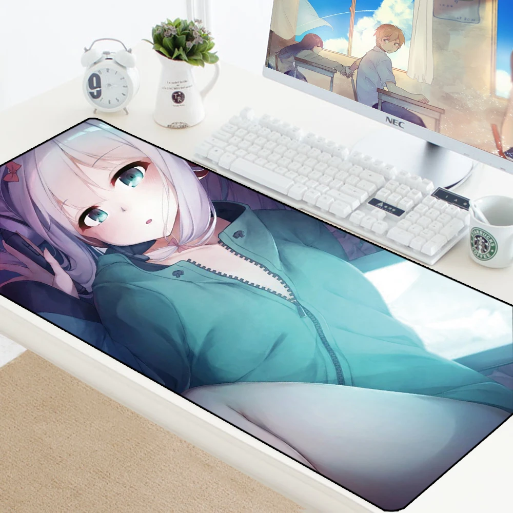 Игровой коврик для мыши, аниме, резиновые коврики для ноутбука, компьютера, XL, защита для стола, игровая Офисная Клавиатура, сексуальный пользовательский коврик для мыши, 70x30 см