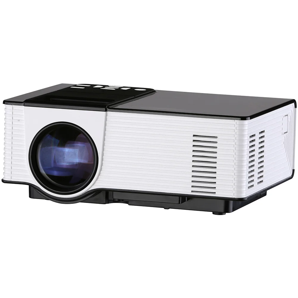 Exquizon VS314 портативный HD светодиодный проектор 1500 люмен 800x480 1080P AV/VGA/HDMI/USB/TF слот для