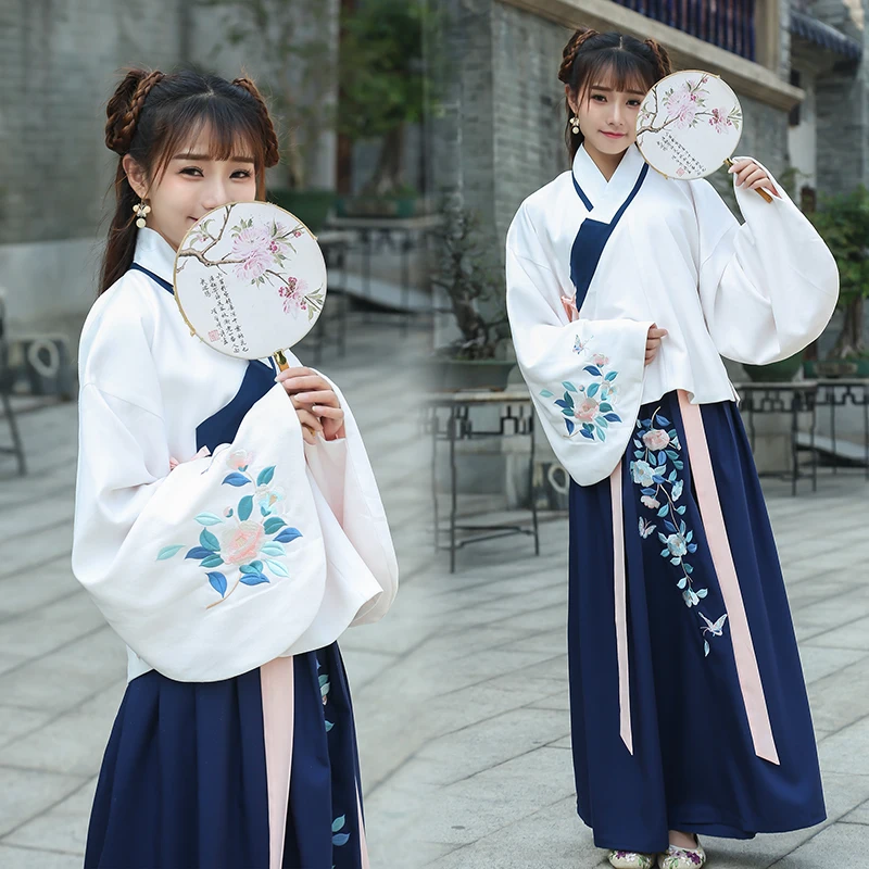 Hanfu Женский костюм с бахромой одежда женский летний феи модифицированный