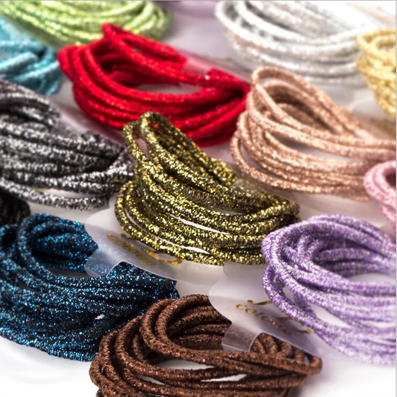 TS 50 шт. высокое качество яркие цвета круглый шар Детские эластичные резинки для