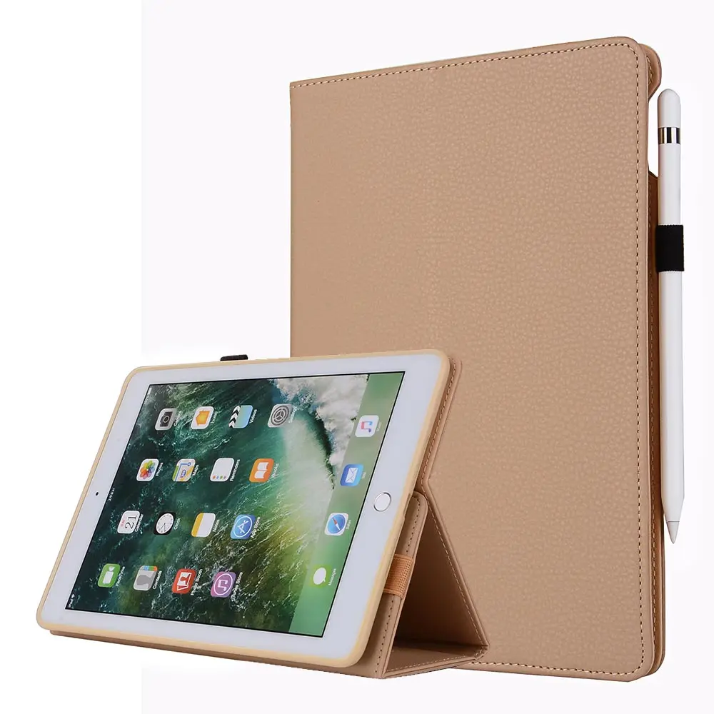 Для iPad Pro 12,9 Снежный бизнес умный чехол для планшета высокого качества из искусственной кожи Складная подставка+ слот для карт+ держатель для карандаша - Цвет: 3