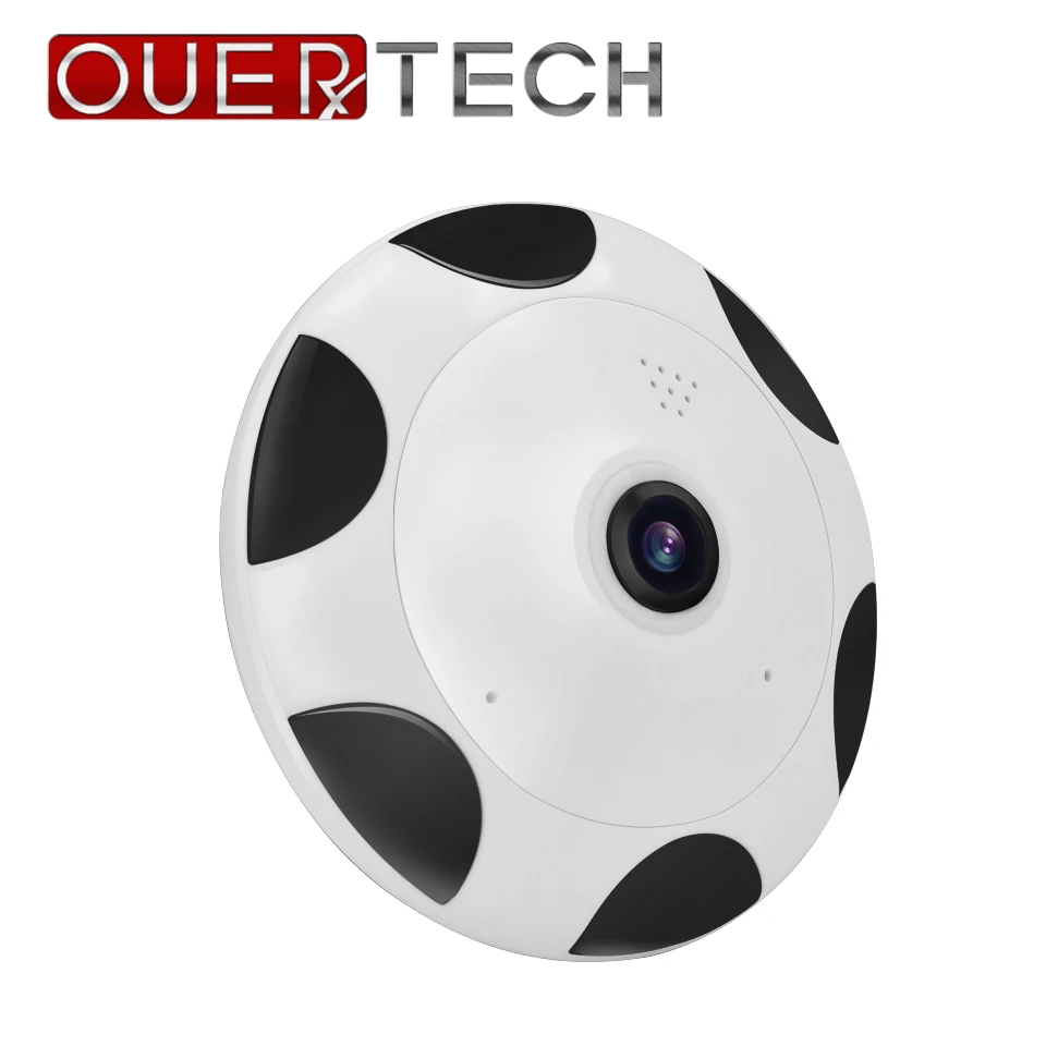 Беспроводная умная IP камера OUERTECH 360 градусов двустороннее аудио Wi Fi панорамная 3