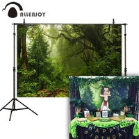 allenjoy christmas backdrop forest green natural wonderland portrait professional photographic background for photo studio