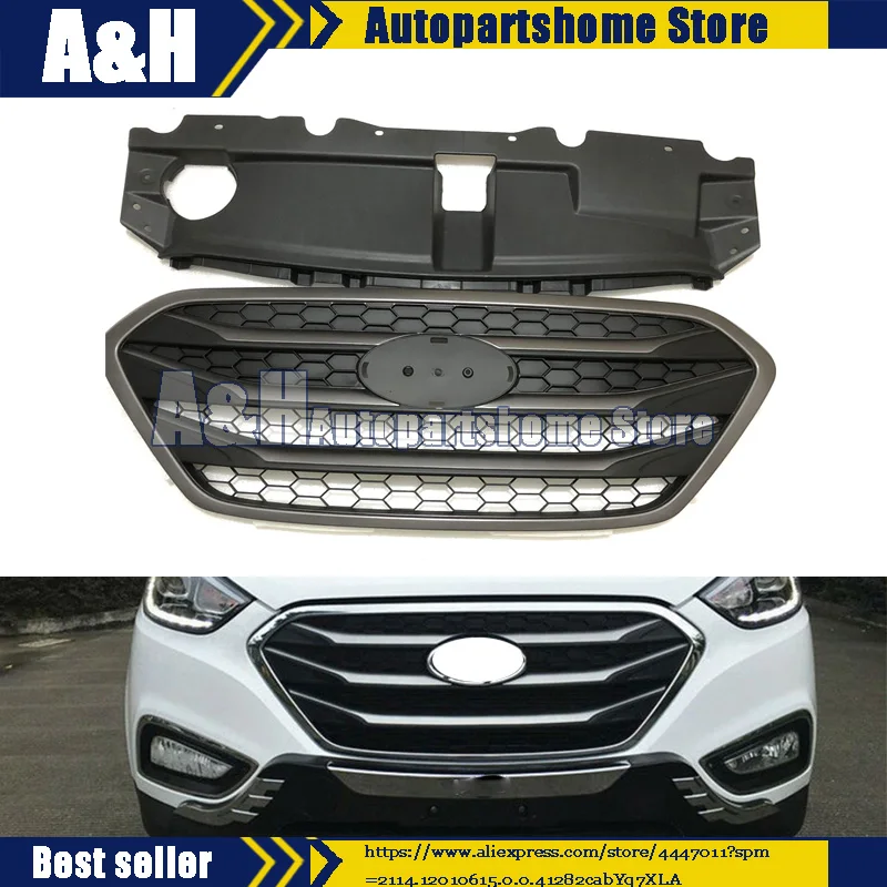 Передняя радиаторная решетка для Hyundai Tucson ix35 2010 2015|Гоночные решетки| |