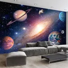 Настенная ткань на заказ, HD космическое звездное небо, фотообои, гостиная, ТВ, диван, тема, декор интерьера отеля, настенная бумага для 3 D