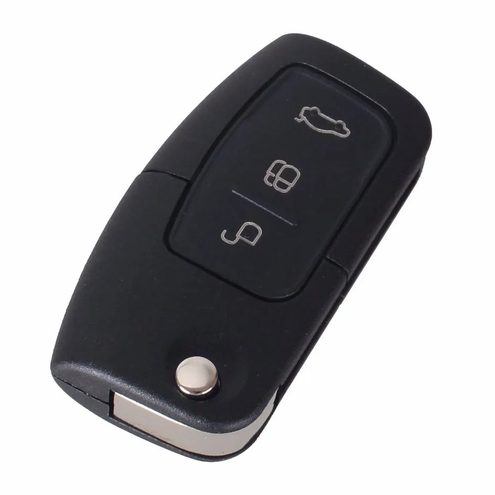 KEYYOU 315/433 МГц 3 кнопки флип пульт дистанционного управления ключ для FORD FOCUS MONDEO FIESTA C