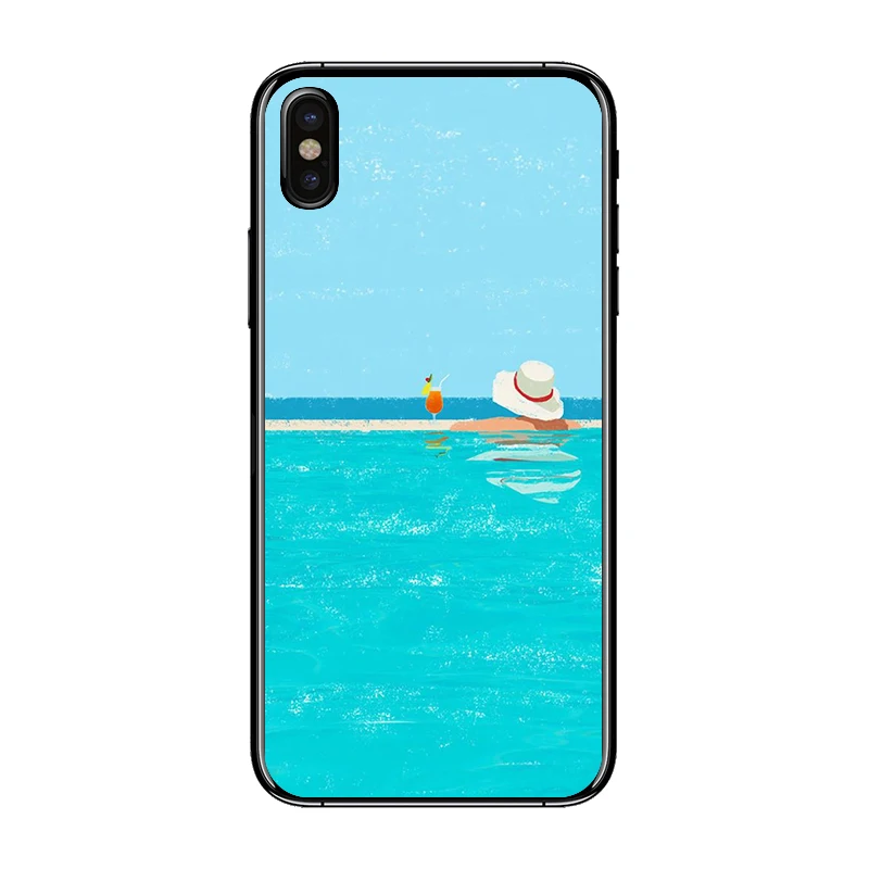 2018 Summer Cartoon Case For iPhone X Fashion ultra-thin soft Phone Cases iphone 7 6 6S 5 5S 8 Plus Back Cover Capa |