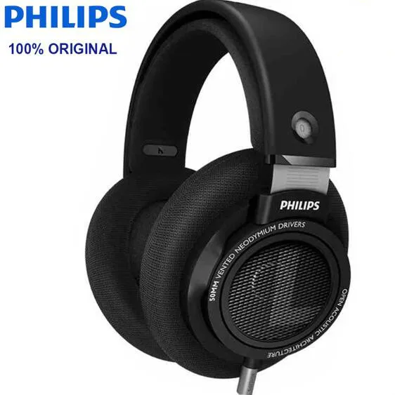 Black Оригинальные Наушники Philips SHP9500 профессиональные наушники 3,5 мм проводные наушники длиной 3 метра для huawei Xiaomi MP3 - Цвет: Black