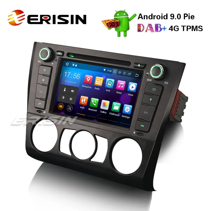 Erisin ES4840B 7 &quotавтомобильный стерео Android 9 0 DAB + DVD SWC GPS для BMW 1 серии E81 E82 E88 SatNav Wifi