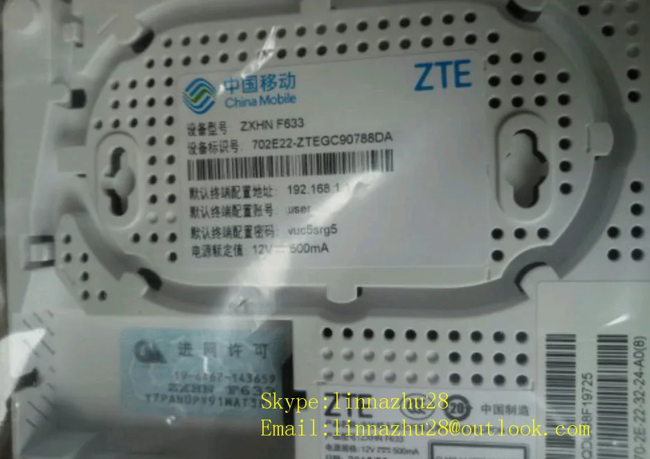 Оригинальный ZTE ZXHN F633 GPON ONU 1GE + 3FE LAN порты английский интерфейс настройки|zte zxhn|gpon