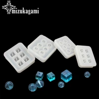 uv resin jewelry liquid silicone mold square shape round shape beads mold resin molds for diy making jewelry