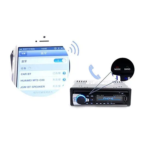 12Pin 12V Car MP3 Player FM Radio Stereo Bluetooth 1 DIN In Dash SD/USB /AUX N20D | Электроника