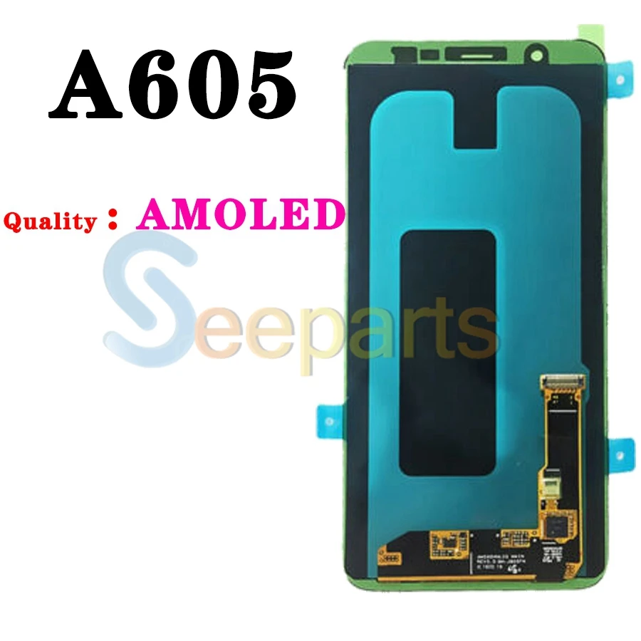Для Samsung Galaxy A6 Plus 2018 ЖК сенсорный экран дигитайзер в сборе для + samsung A605 A605fd |