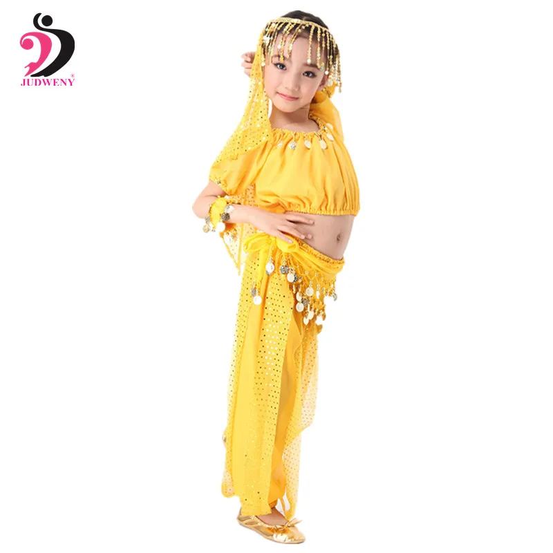 Bellydance Children Costume Belly Dance Costumes Set for Kids Dancing Girls Bollywood Indian Performance Cloth | Тематическая