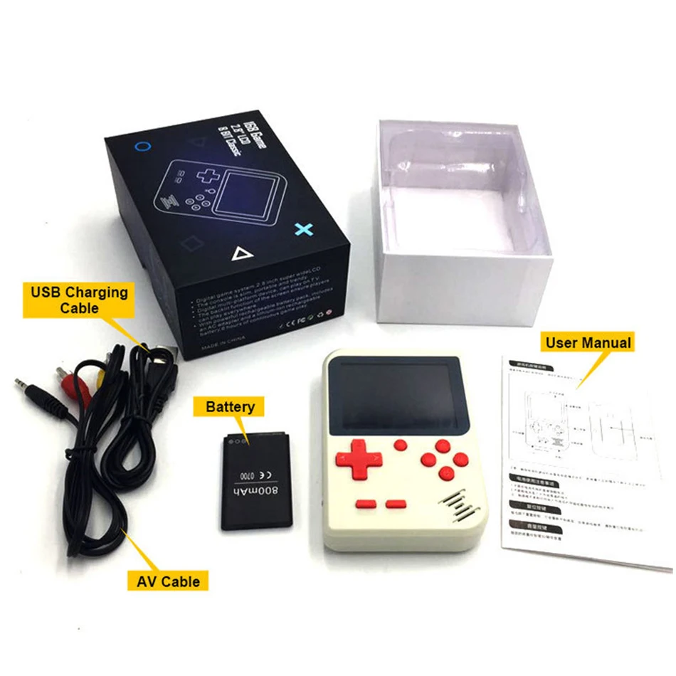Игровая приставка 8 бит ретро мини карманный портативный игровой плеер