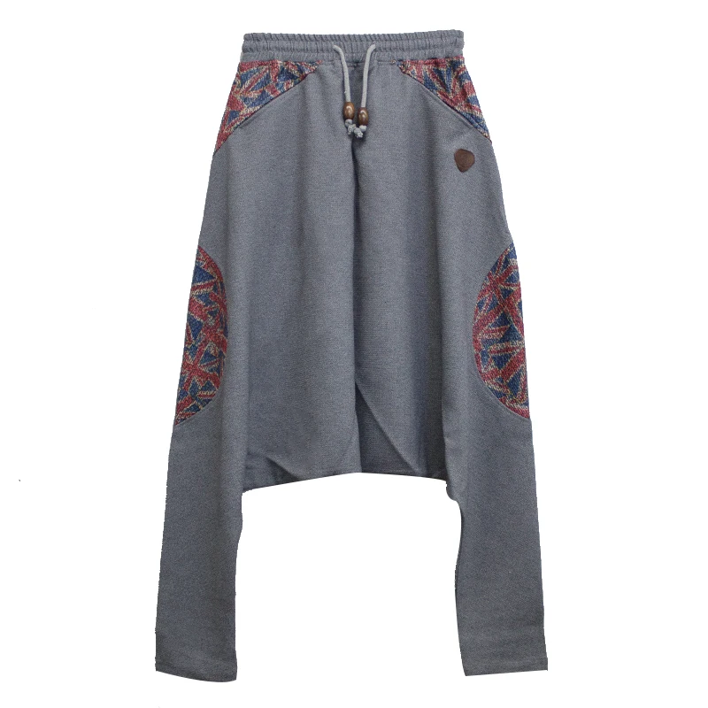 Spring design loose fertilizer increase code casual pants crotch trousers men's big | Мужская одежда