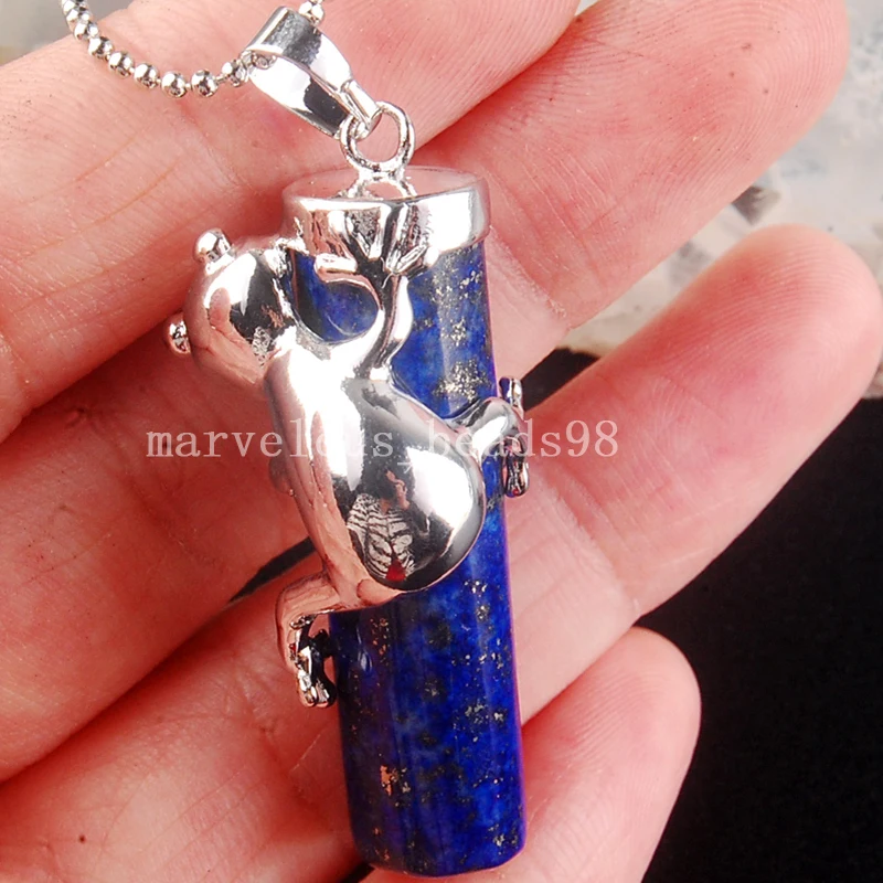 Бесплатная доставка модные ювелирные изделия натуральный Лазурит лягушка