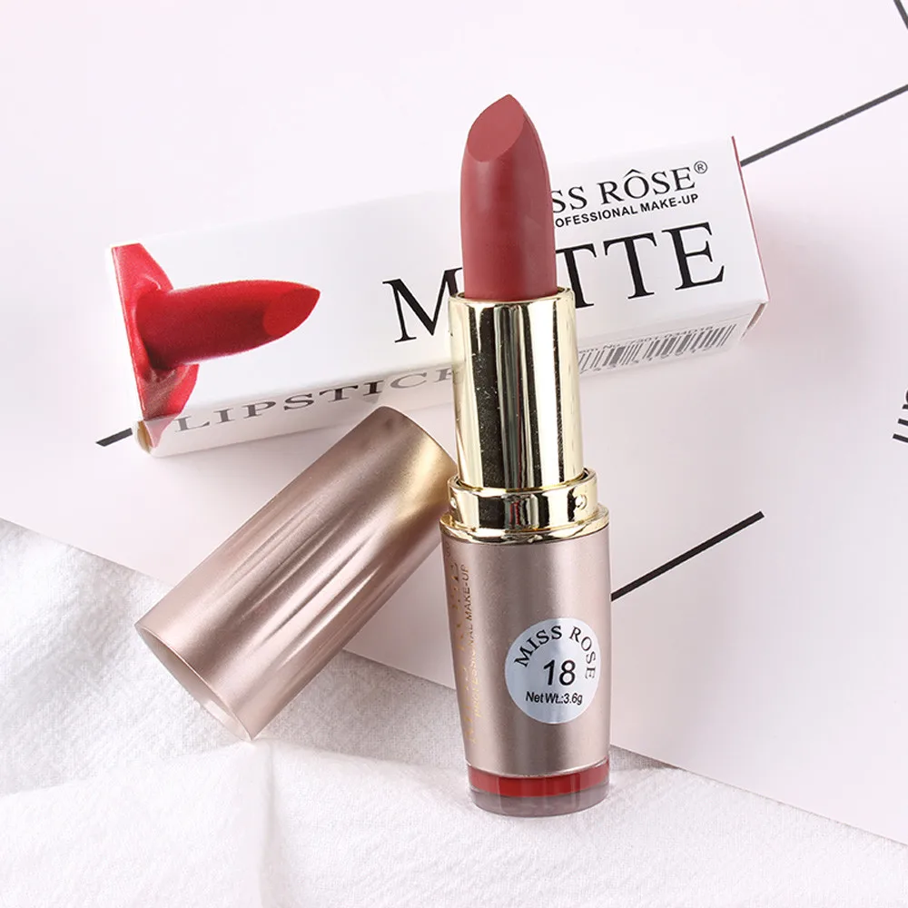MISS ROSE 1 шт. губная помада Профессиональная Матовая водостойкая стойкая косметика
