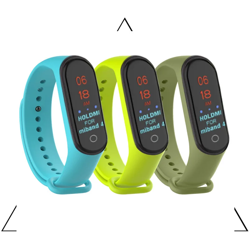 Цветной браслет mi band 4, аксессуары для браслетов pulseira mi band 4, сменный силиконовый ремешок для xiaomi mi4, умный Браслет