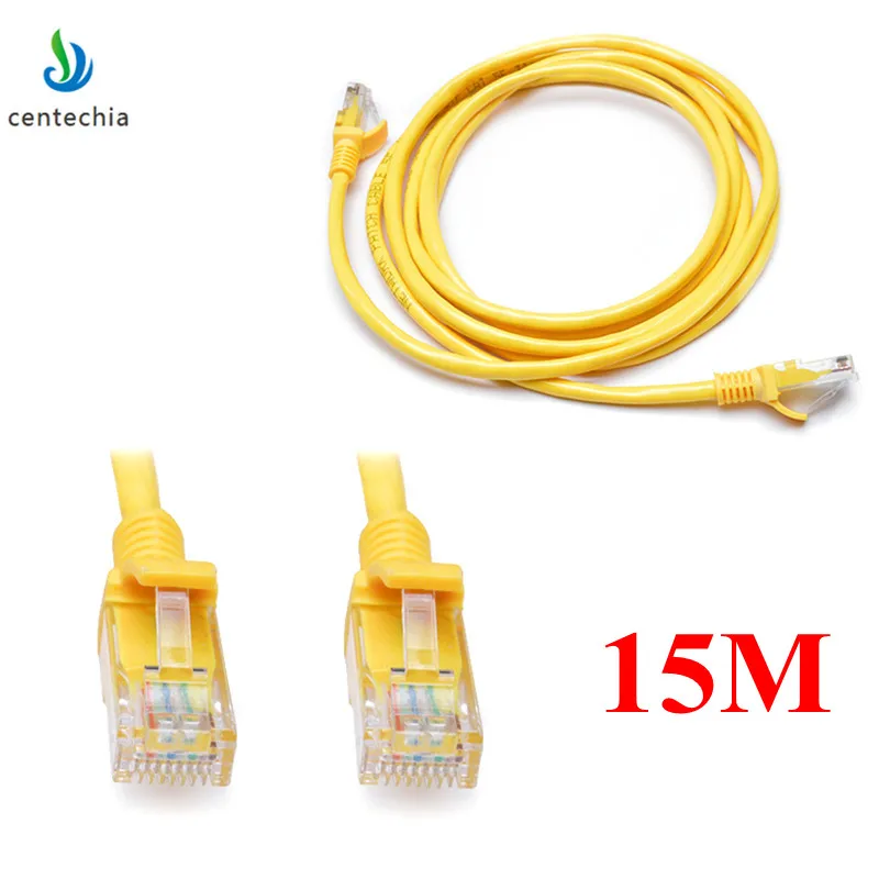 Centechia Новый RJ45 Ethernet кабель 15 м для Cat5e Cat5 интернет-сеть Rj 45 Lan патч-корд