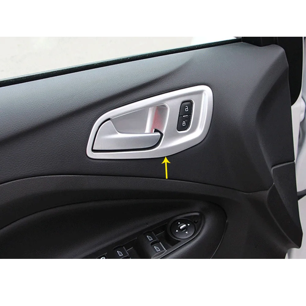 Накладка на автомобиль для Ford Kuga 2017 2018 2019 накладка ручки ABS хром внутренняя ручка