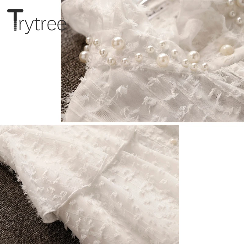 Женское платье с перьями Trytree однотонное однобортное трапециевидной формы