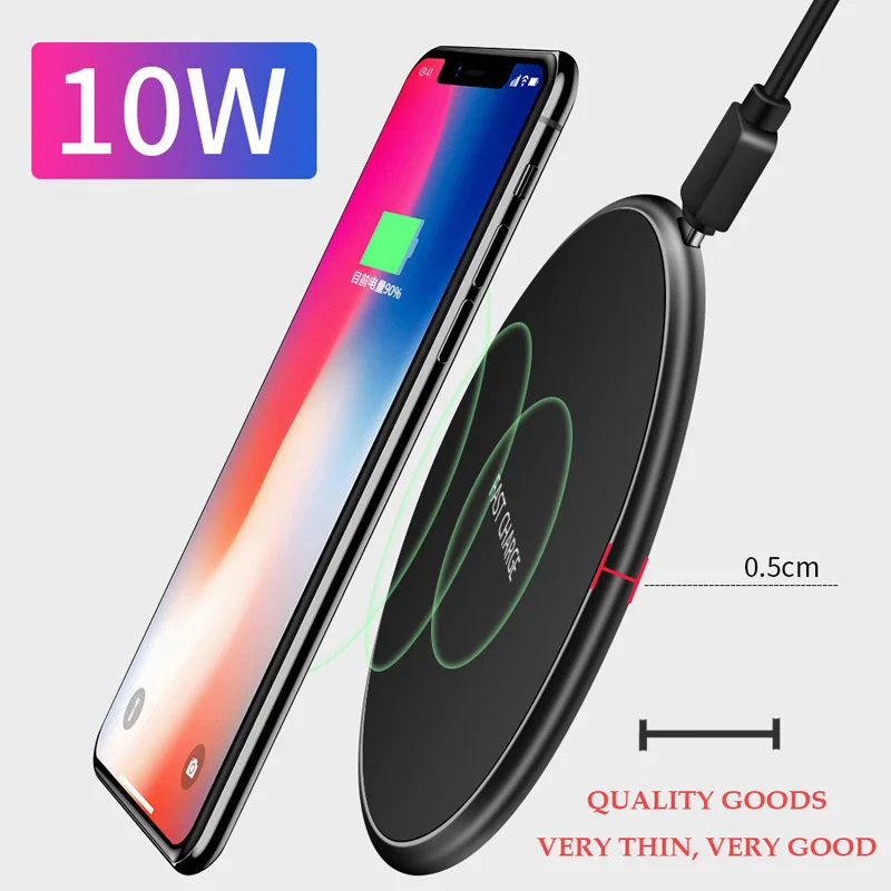 Новое зарядное устройство для телефона quick charge 3 0 беспроводное мощность 10 Вт