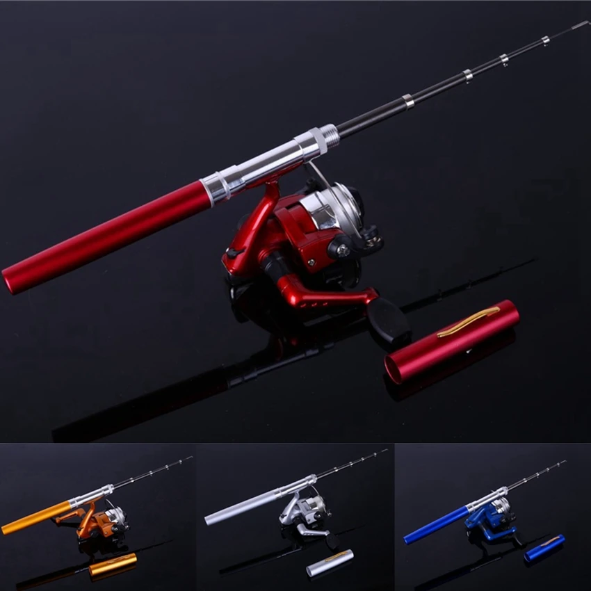 Ручная рыболовная удочка 4 цвета Портативный Телескопический зимний Рыболовный