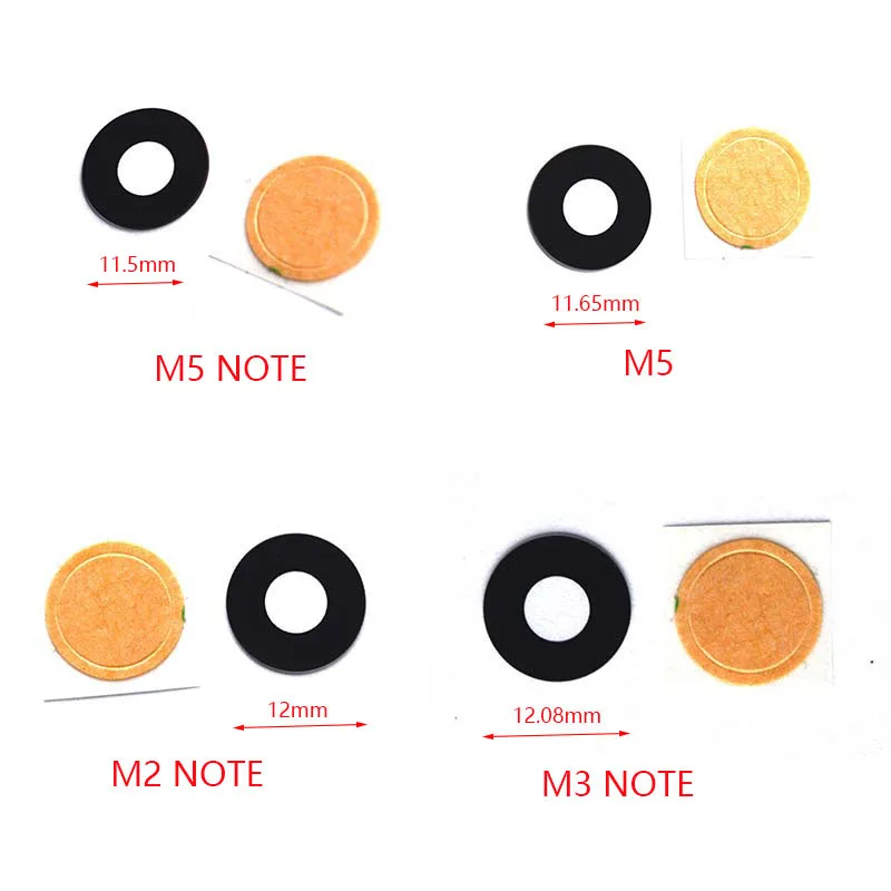 2 шт. для Meizu M2 Note M3 note M5 задняя камера стеклянная крышка объектива запасные