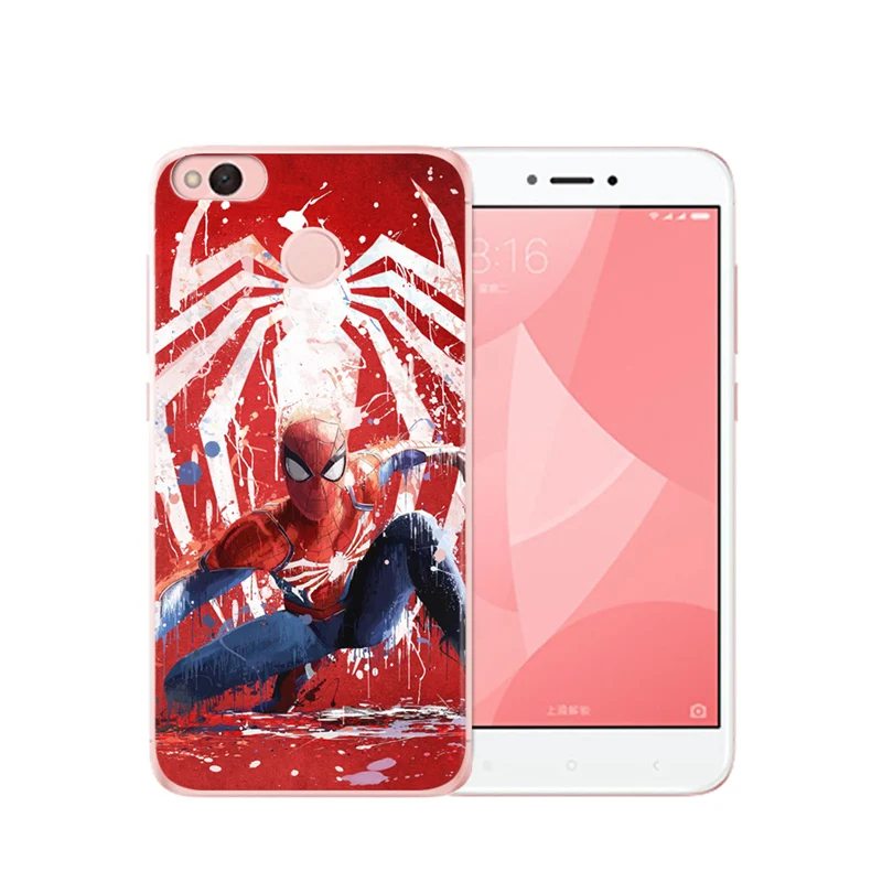 Spiderman For Xiaomi Redmi Mi 3S Pro 4X 4A 5A 5 Plus Note 3 4 6 6A A1 5X A2 6X Lite 8 case Joker Flamingo cover funda etui |