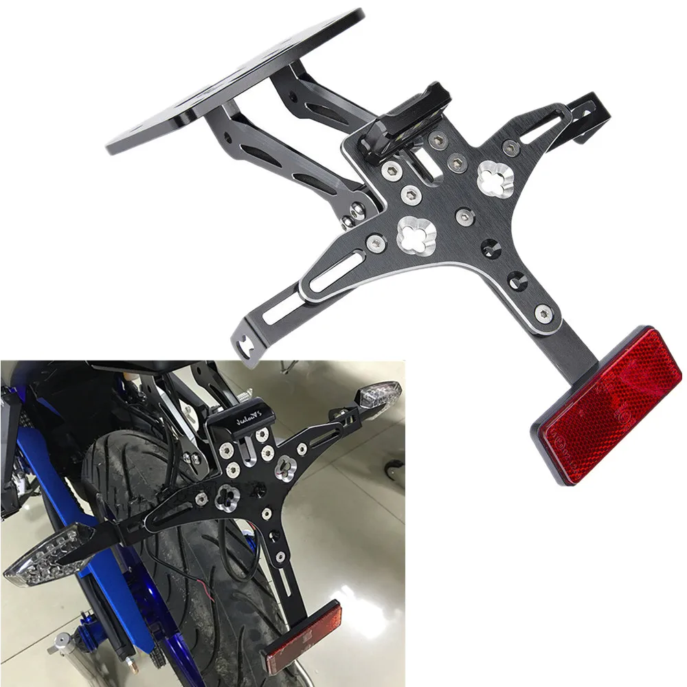 Для Yamaha YZF R3 R25 MT-03 MT 03- Fender Eliminator регулируемый держатель номерного знака Кронштейн светодиодный светильник