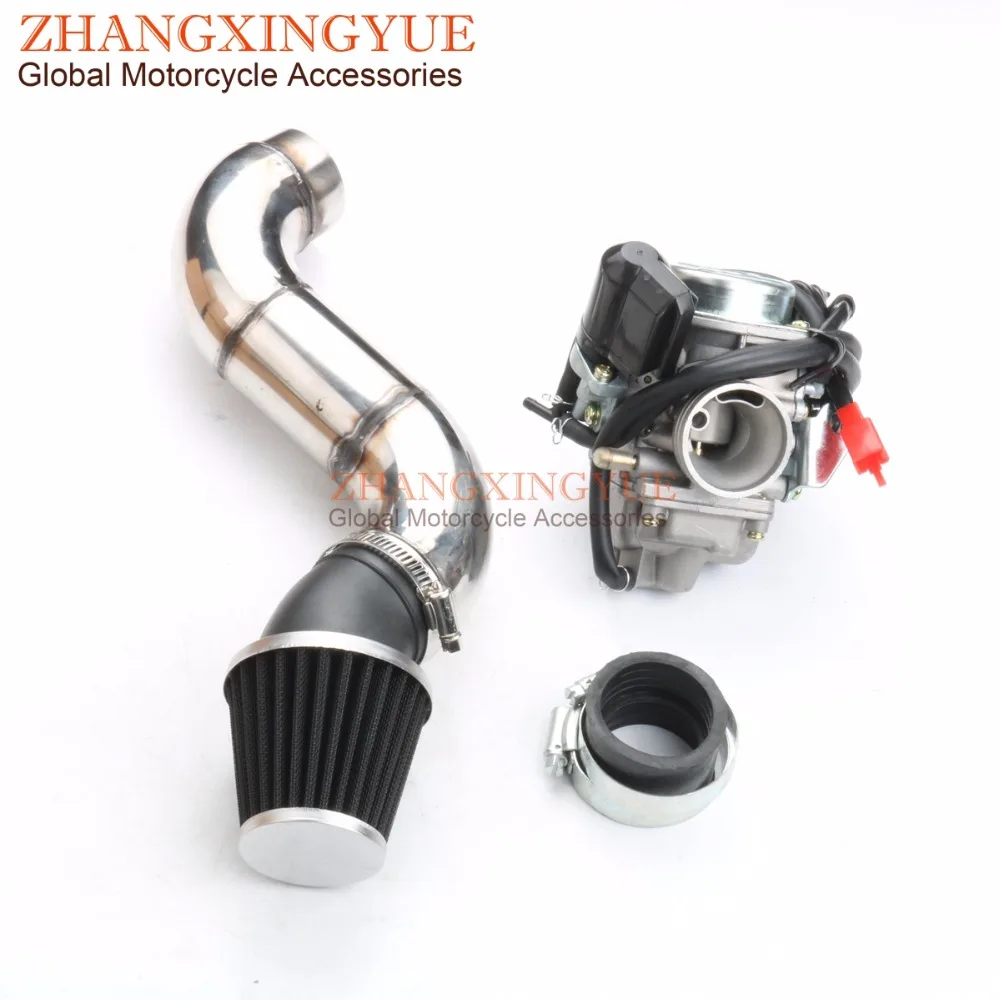 

PD24J Carburetor & 52.4mm Cylinder Kit & AC CDI for GY6 125cc 152QMI 4T Scooter