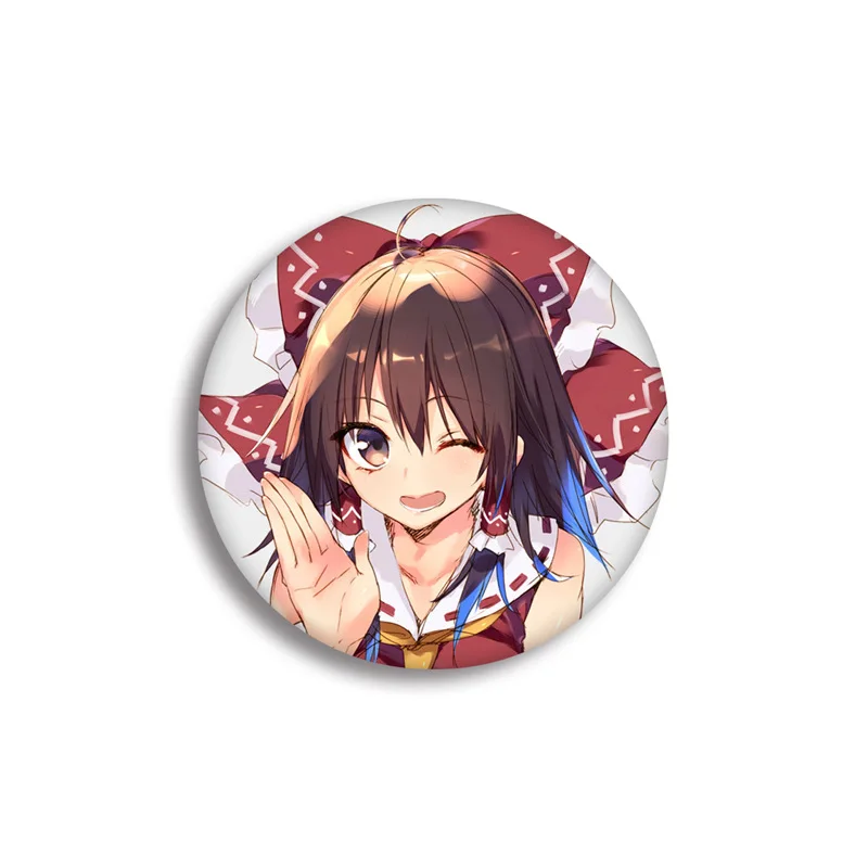 Аниме Touhou проект значок косплея японский мультфильм проект Shrine Maiden металлическая фигурка Konpaku Youmu броши на булавке - Цвет: 6