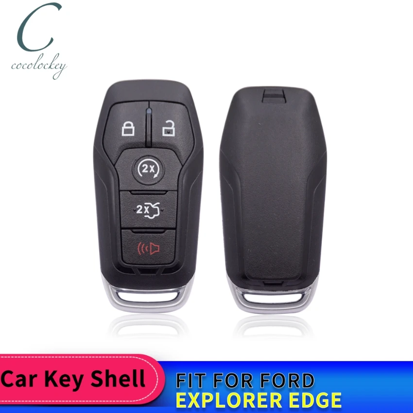 Cocolockey умный ключ оболочка Брелок чехол для Ford Explorer Edge Ближний дистанционный