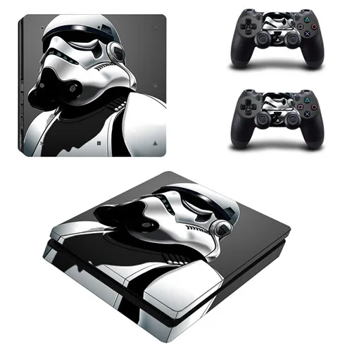 YSP4S-0051 Звездные войны Дарт Вейдер PS4 тонкая кожа Наклейка для sony playstation 4 консоль и контроллер для Dualshock 4 PS4 тонкая Наклейка - Цвет: YSP4S-0051