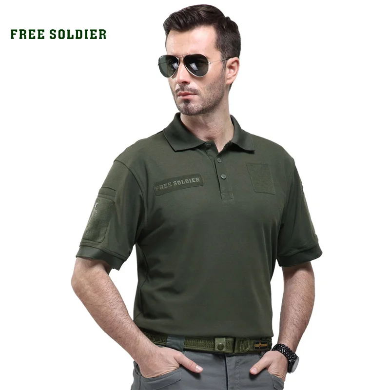 FREE SOLDIER 100% coolmax Альпинистская футболка для путешествия и бивака рубашка POLO