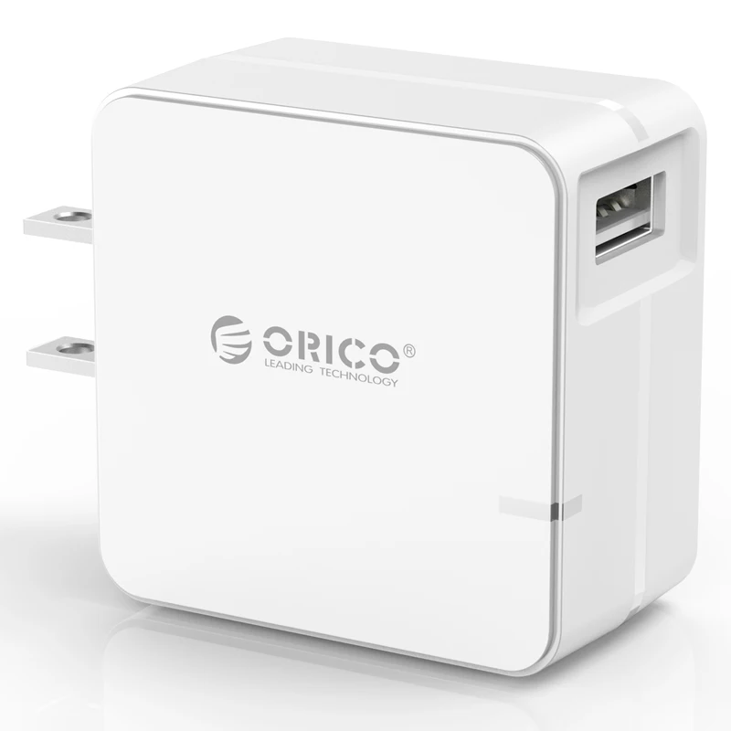 US Plug ORICO USB зарядное устройство QC2.0 Быстрая зарядка зарядное устройство DC 5 V/2A 9 V/2A 12 V/1.5A 18W Max для телефона планшета - Тип штекера: US Plug