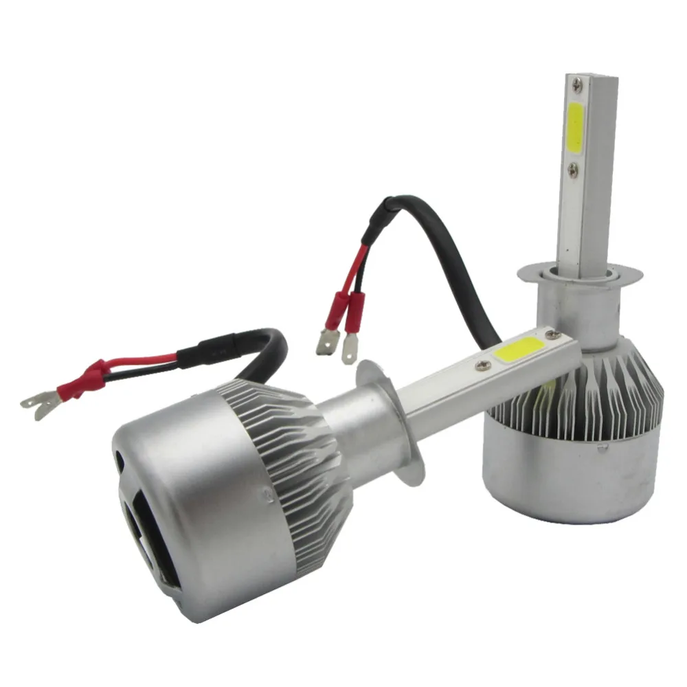 2 шт. Автомобильные светодиодные лампы H1 55 Вт 6000 К лм|h1 55w|car headlightlight source |