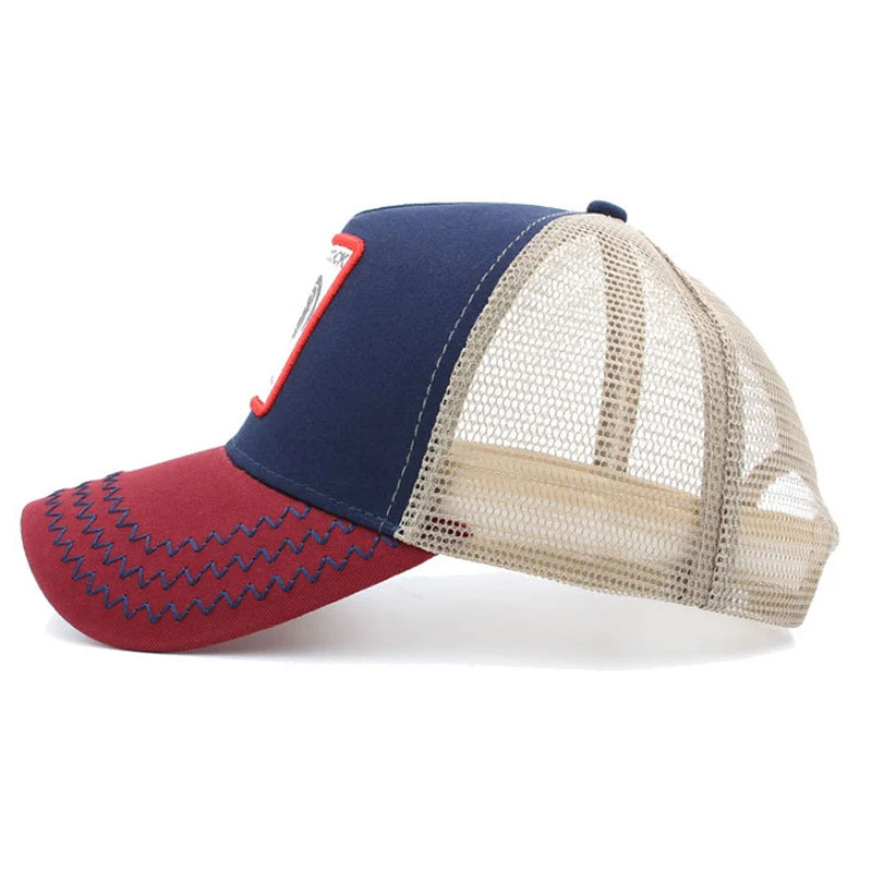TEAEGG Gorra Hombre мужская бейсбольная кепка с сеткой животные воздухопроницаемая Кепка