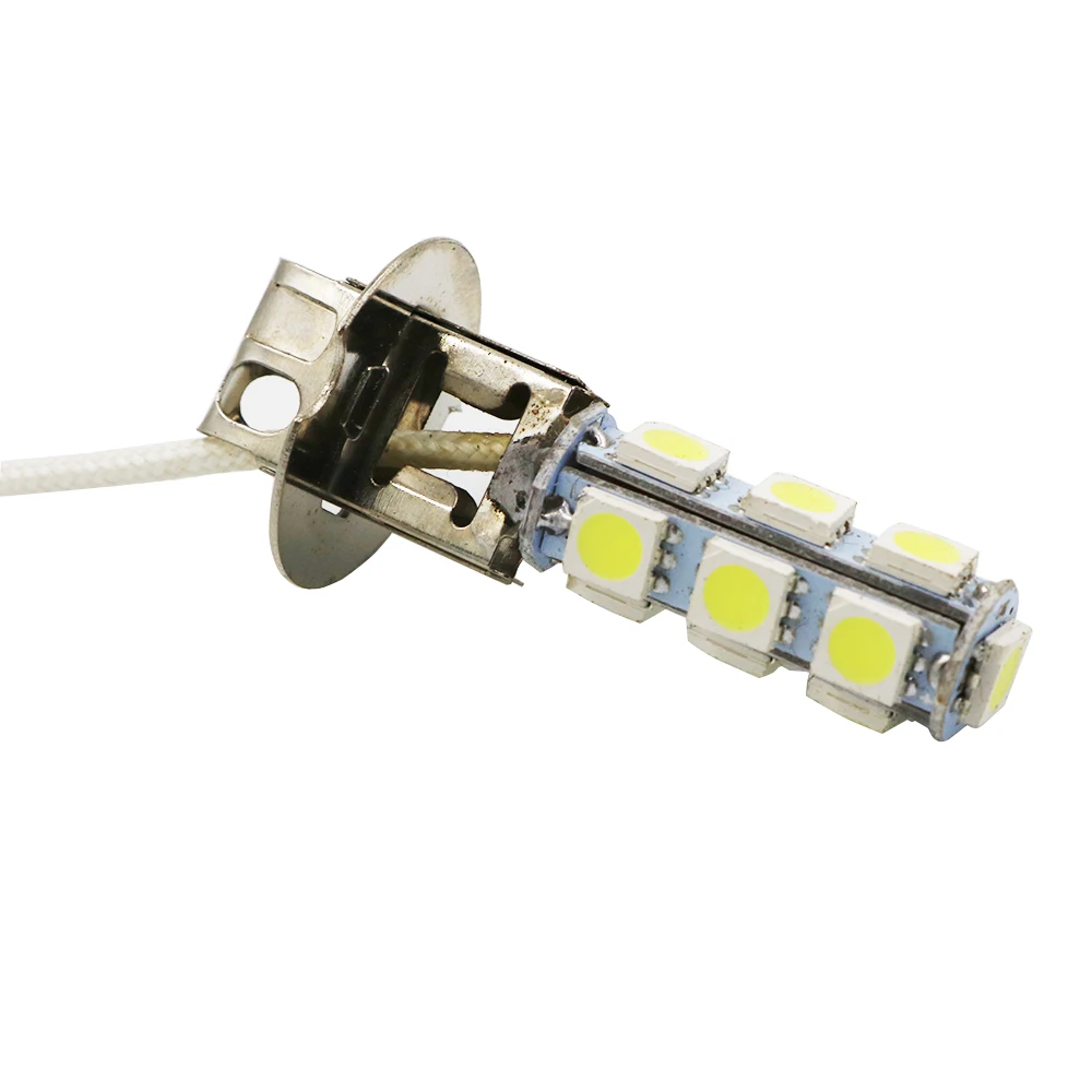 YSY 100 шт. H1 H3 5050 13SMD LED DC12V Автомобильная противотуманная фара светодиодные лампы DRL
