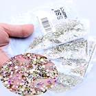 Страз для ногтей SS3-SS8 Хрустальные Стразы FlatBack Стразы для ногтей 3D без горячей фиксации украшения для ногтей Сделай сам стеклянный маникюр