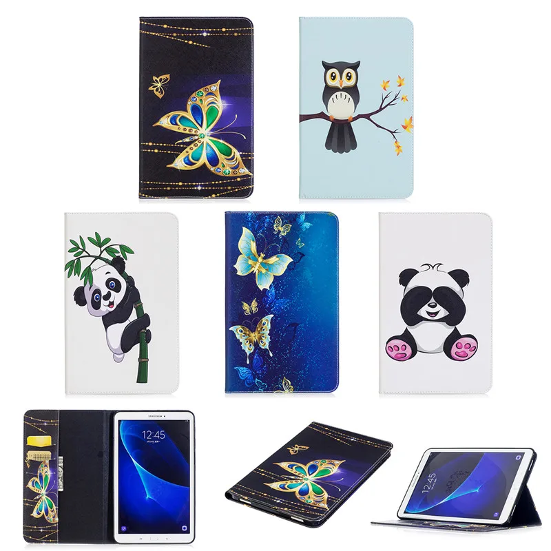 2017 для Samsung Tab A6 10 1 мультяшный кожаный чехол из ТПУ Galaxy A 6 2016 T585 T580 T580N чехлы