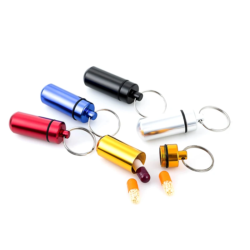 

Outdoor Portable Waterproof Tank With Sealing Ring Mini Medicine Bottle