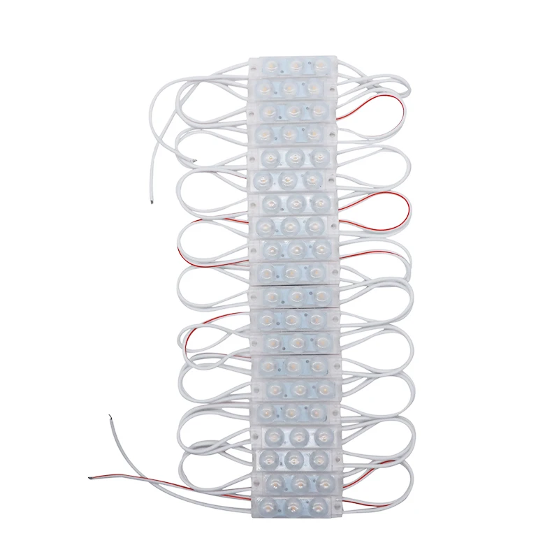 3 светодиодных мини модуля 40*10 мм 2835 SMD IP68 Водонепроницаемая линза для инъекций