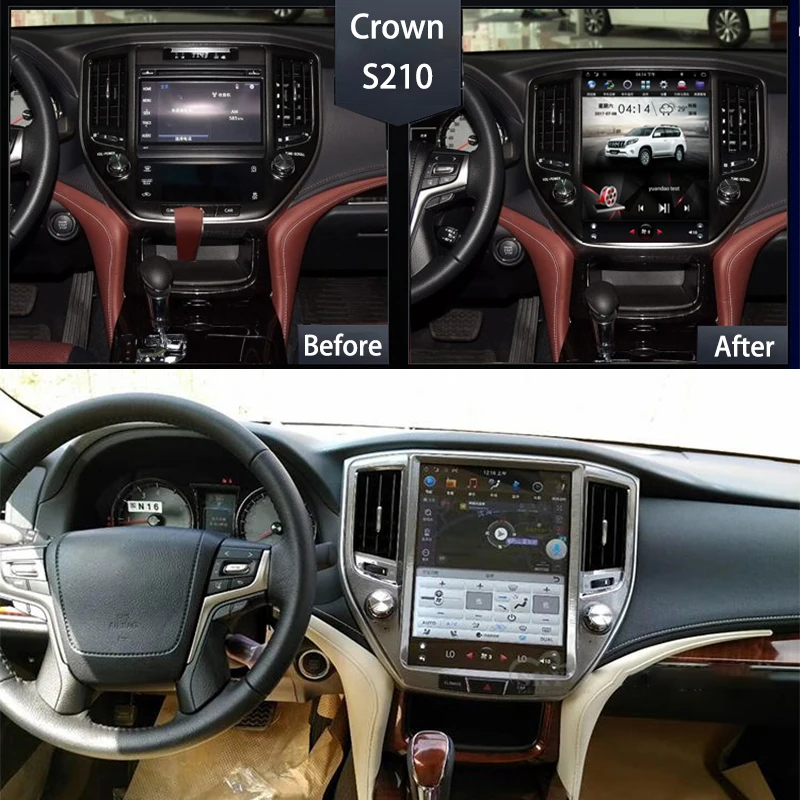 LiisLee Автомобильный мультимедийный gps HiFi аудио Радио стерео для Toyota Crown S210 2012~ стиль навигации NAVI
