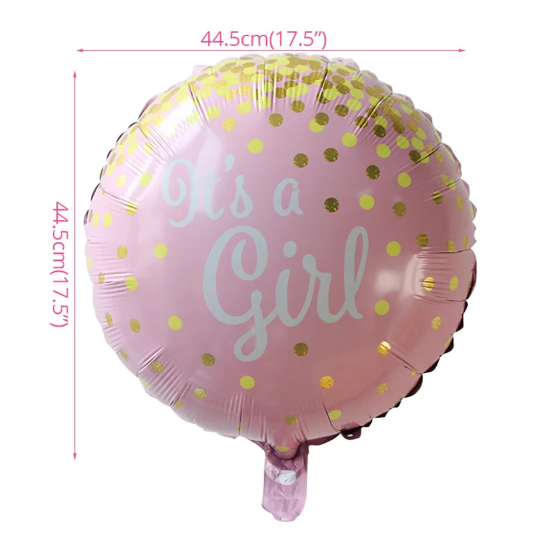 Розовый/синий It's a Boy/It's a Girl бутылки для воды этикетки для детского душа вечерние фольгированные шары Детские вечерние принадлежности - Цвет: pink foil balloon