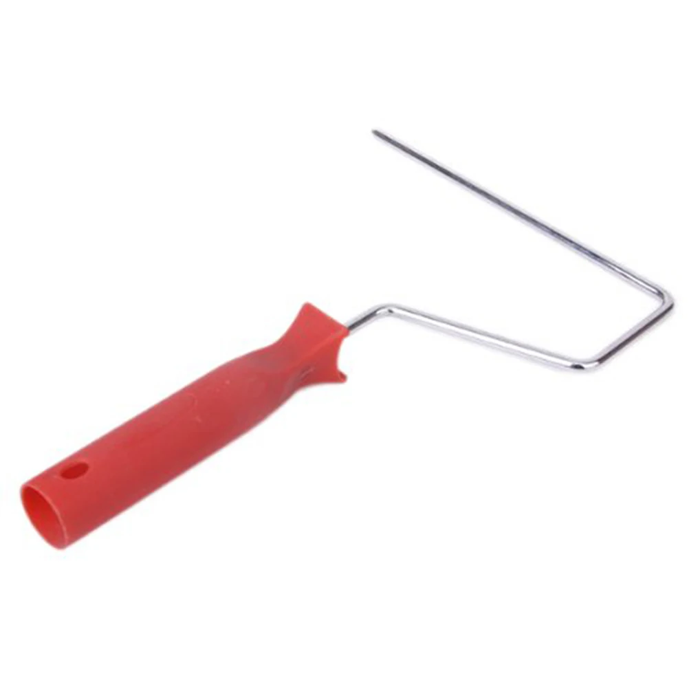 

7-inch DIY Wall Decoration Empaistic Flower Pattern Painting Roller with Plastic Handle (Red)