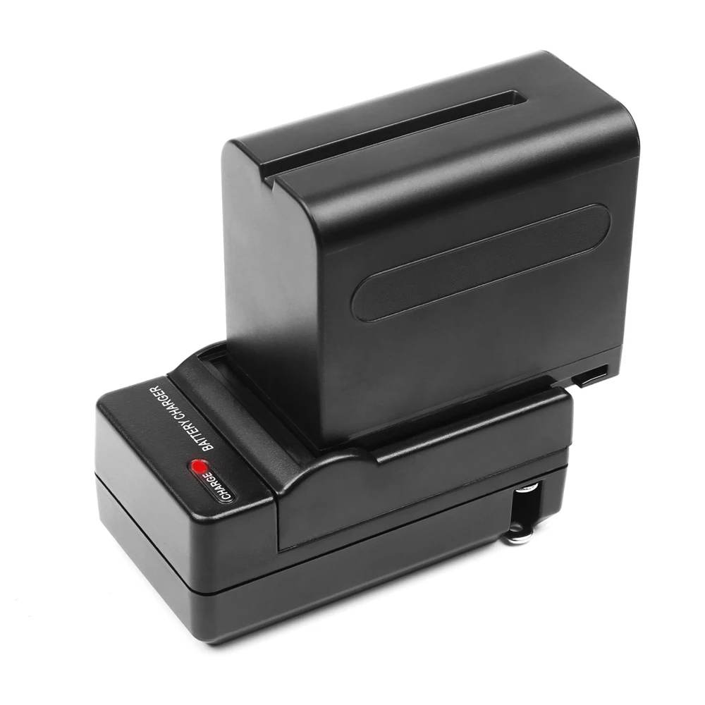 Снимать NP F960 F970 ПСН 960 970 950 NPF960 NPF970 Батарея + стены Зарядное устройство для sony PLM 100